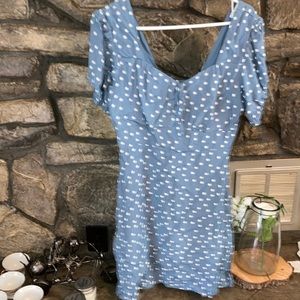 Skies are Blue dress. Polka dots, size medium NWT.